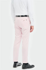 Tropez - Terno masculino rosa de 3 peças com corte sob medida
