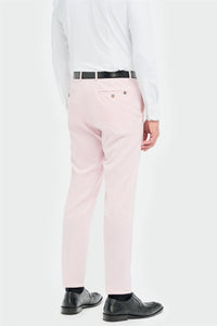 Tropez - Terno masculino rosa de 3 peças com corte sob medida