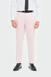 Tropez - Terno masculino rosa de 3 peças com corte sob medida