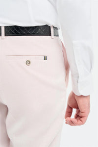 Tropez - Terno masculino rosa de 3 peças com corte sob medida