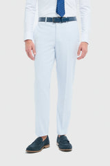 Tropez - Terno masculino de 3 peças azul celeste com corte sob medida