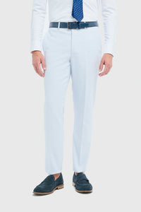 Tropez - Terno masculino de 3 peças azul celeste com corte sob medida
