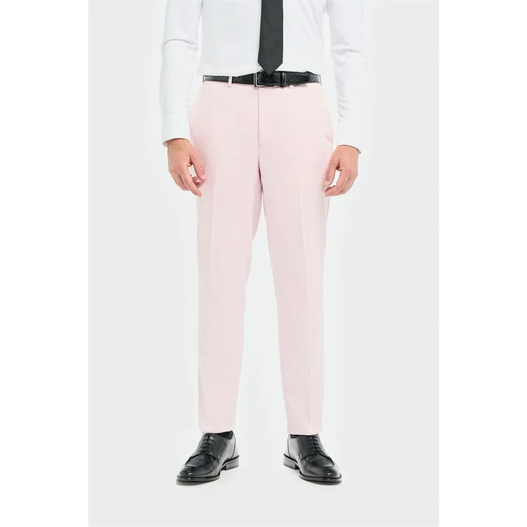 Tropez - Calças sociais rosa para homem
