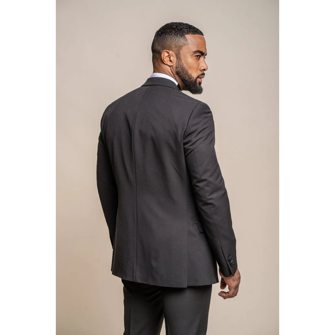 Smoking - Terno Clássico Preto Masculino de Duas Peças para Casamento