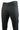 Calça masculina risca de giz, corte reto, elegante e casual, cinza, comprimento curto ou regular, para o trabalho de escritório.