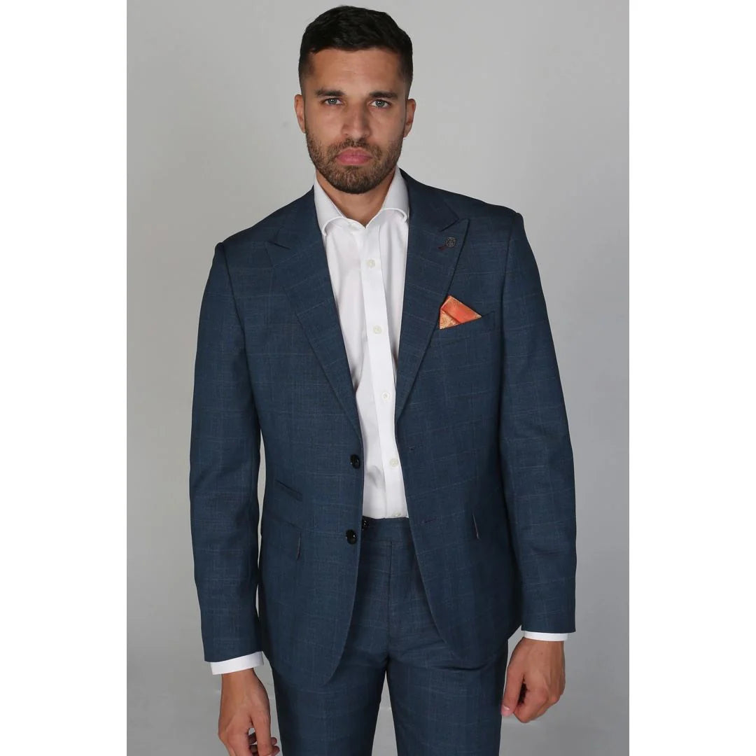 Blazer xadrez azul masculino Viceroy