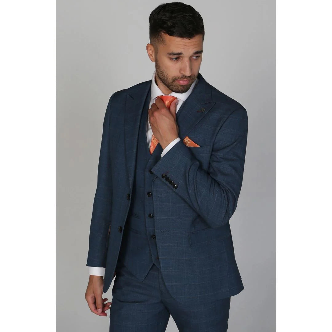 Blazer xadrez azul masculino Viceroy