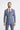Victorious - Blazer masculino cinza de abotoamento duplo