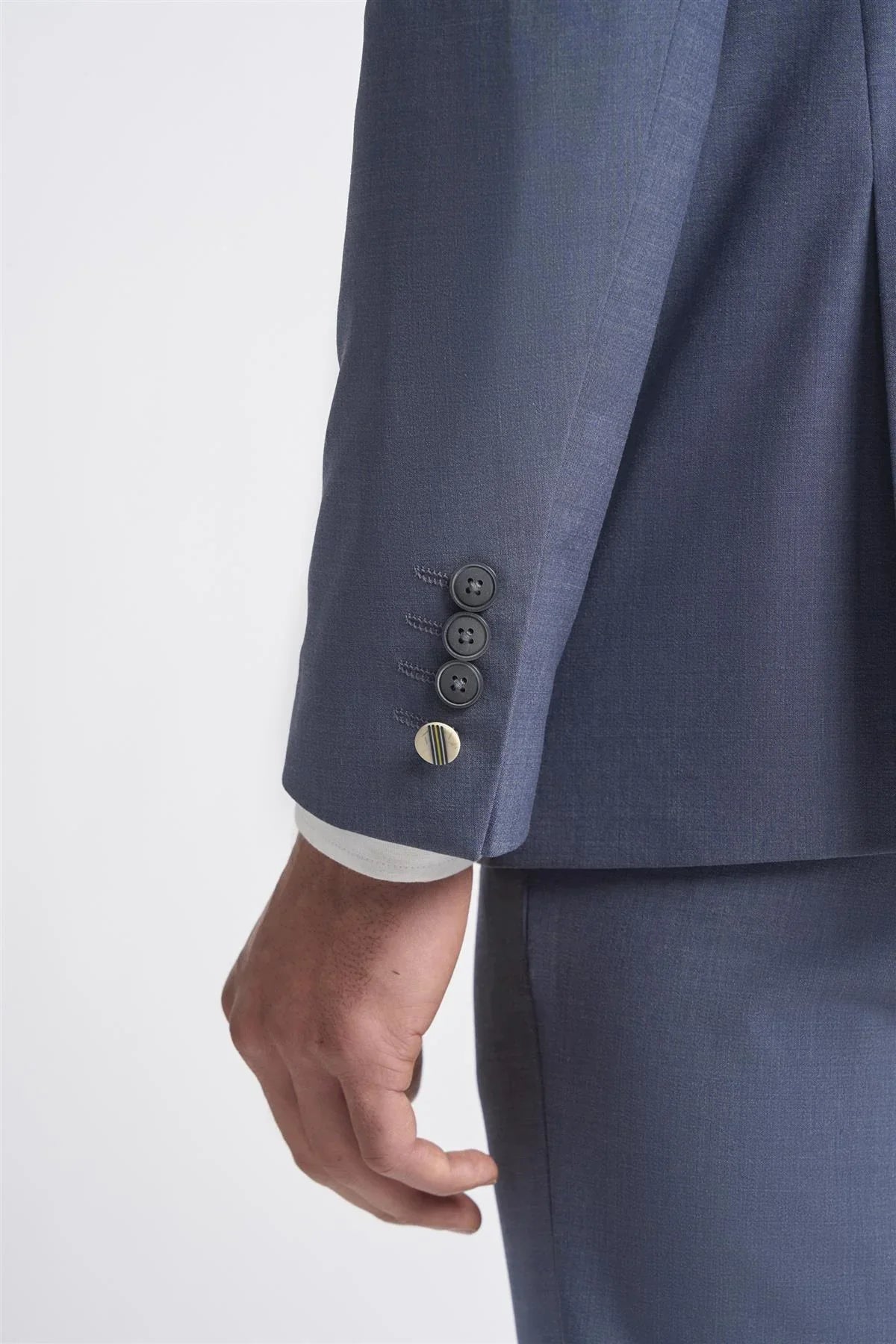 Victorious - Blazer masculino cinza de abotoamento duplo