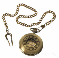 Relógio de Bolso Mecânico Automático Vintage - Dourado