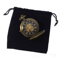 Relógio de Bolso Mecânico Automático Vintage - Dourado