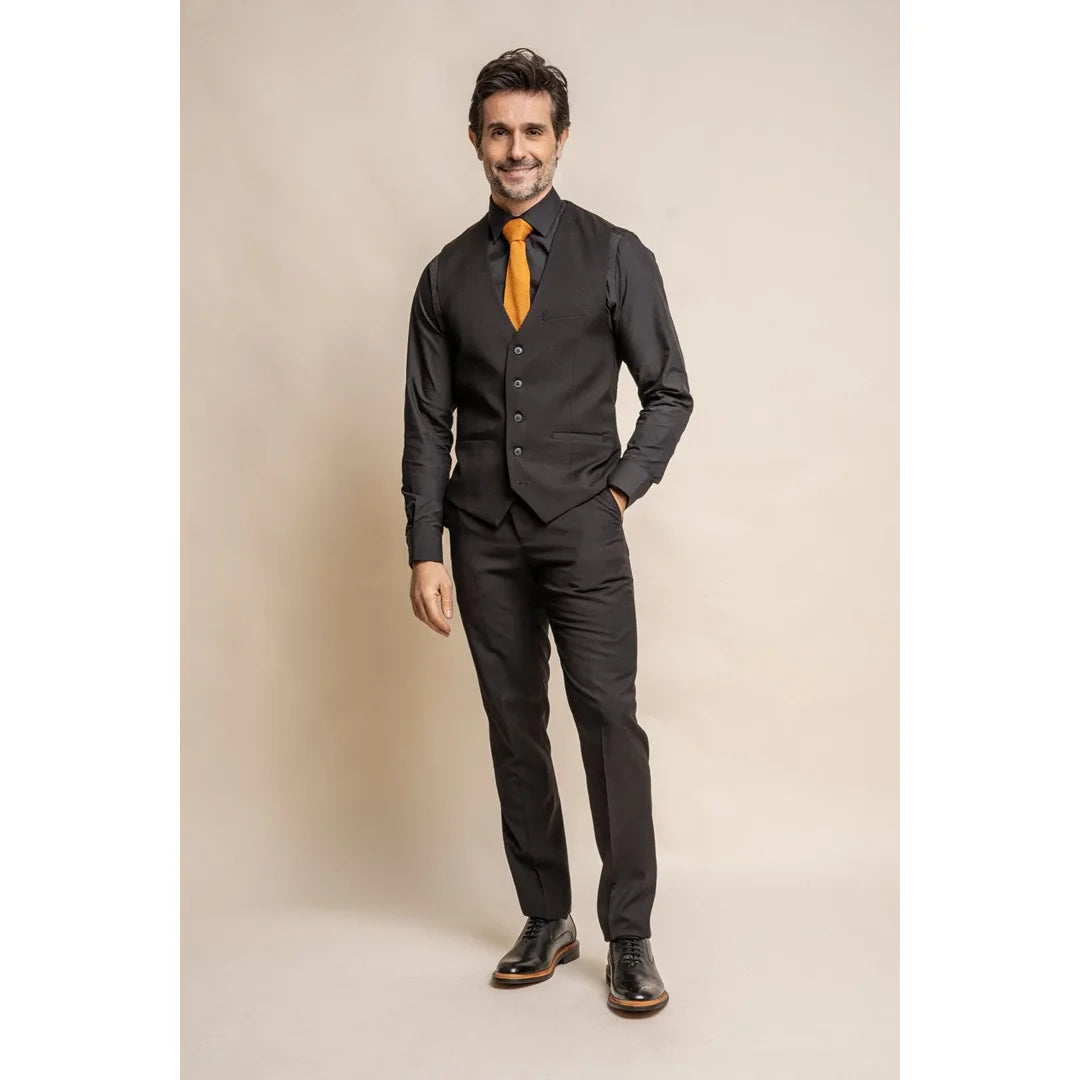 Marco - Colete Preto Clássico Masculino