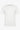 Camiseta clássica canelada branca para homens